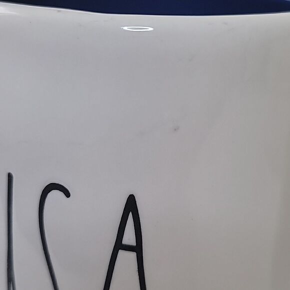 CAMPER RV LIFE USA RAE DUNN COFFEE TEA CUP MUG BLUE RED WHITE - Picture 7 of 9